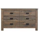 Coaster Frederick 6-drawer Dresser Weathered Oak Default Title