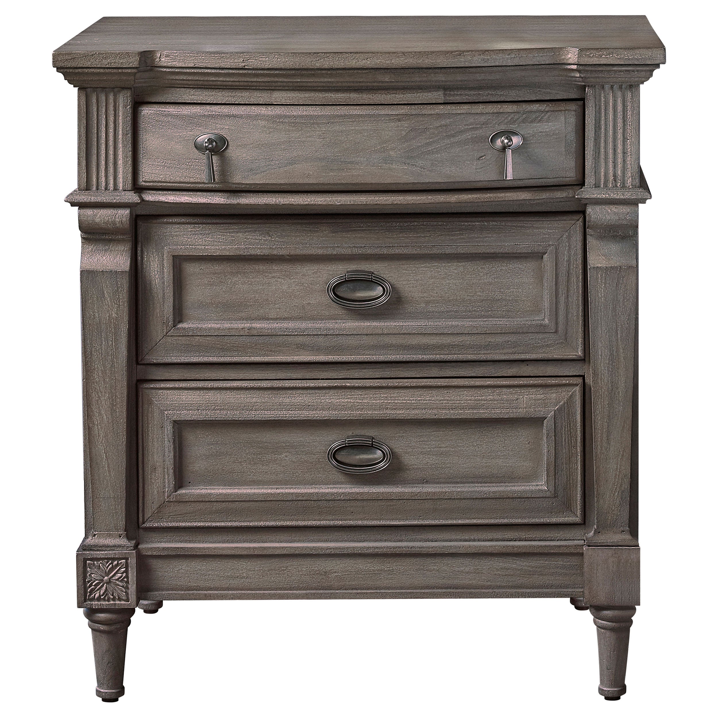 Coaster Alderwood 3-drawer Nightstand French Grey Default Title