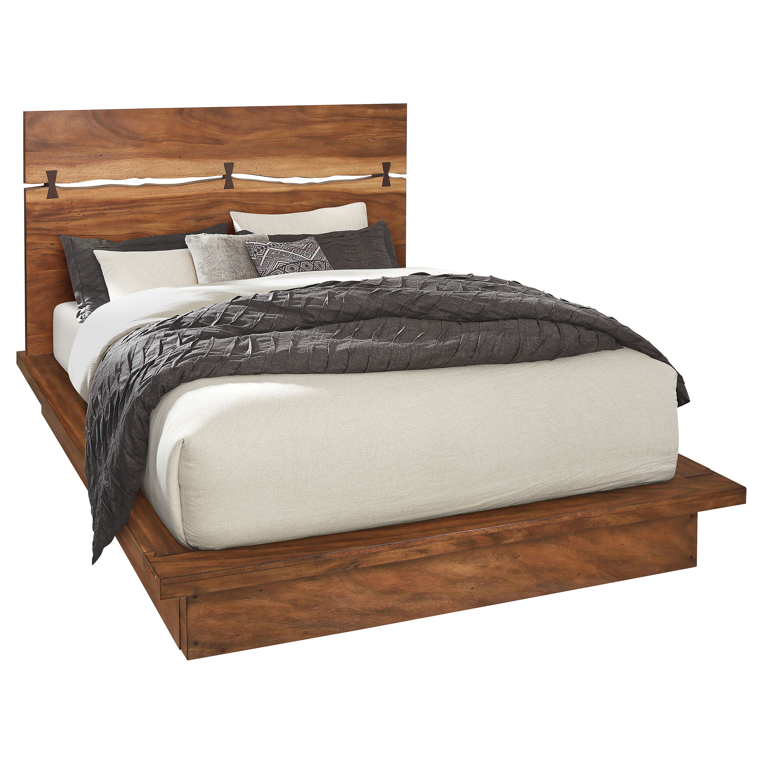 Coaster Winslow Bed Smokey Walnut and Coffee Bean Cal King