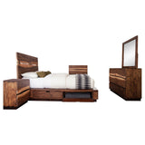 Coaster Winslow Storage Bedroom Set Smokey Walnut Eastern King Set of 5