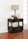 Coaster Durango 2-drawer Nightstand Smoked Peppercorn Default Title