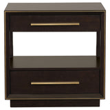 Coaster Durango 2-drawer Nightstand Smoked Peppercorn Default Title