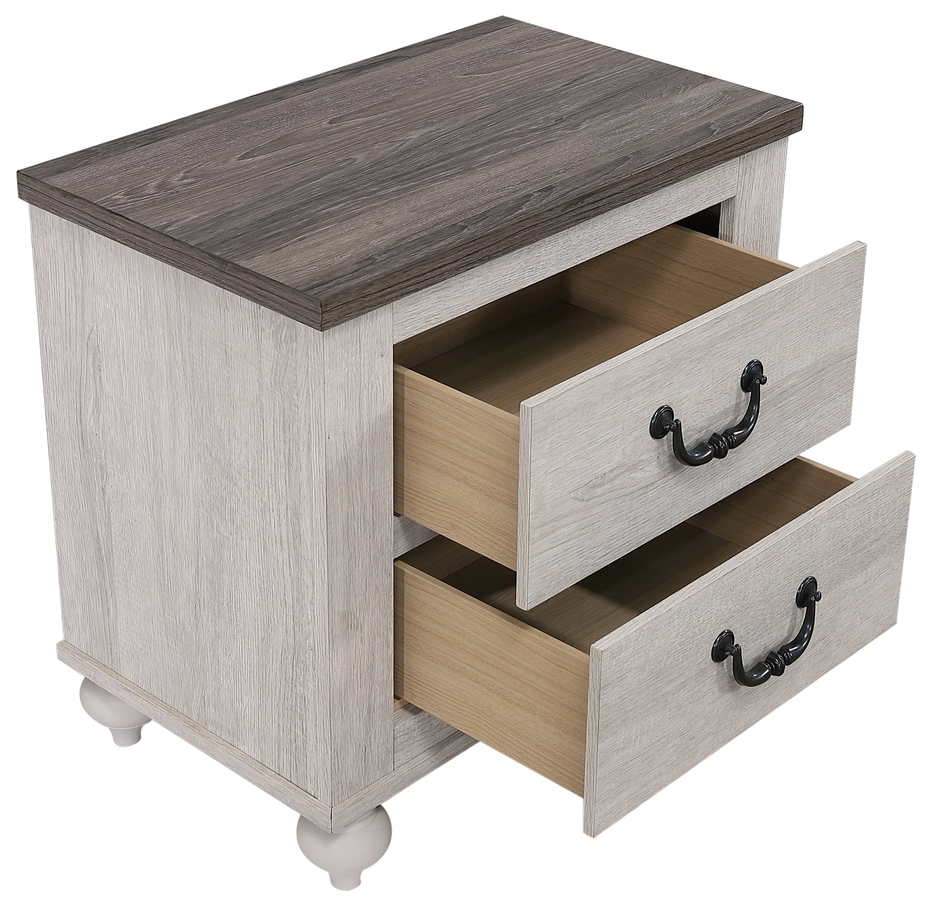 Coaster Stillwood 2-drawer Nightstand Vintage Linen Default Title