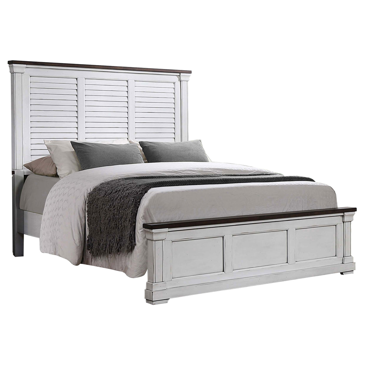 Coaster Hillcrest Panel Bed White Eastern King