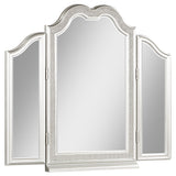 Coaster Evangeline Vanity Mirror with Faux Diamond Trim Silver Default Title