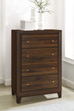 Welsley 4-drawer Chest of Drawers Walnut