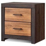 Coaster Dewcrest 2-drawer Nightstand Caramel and Licorice Default Title