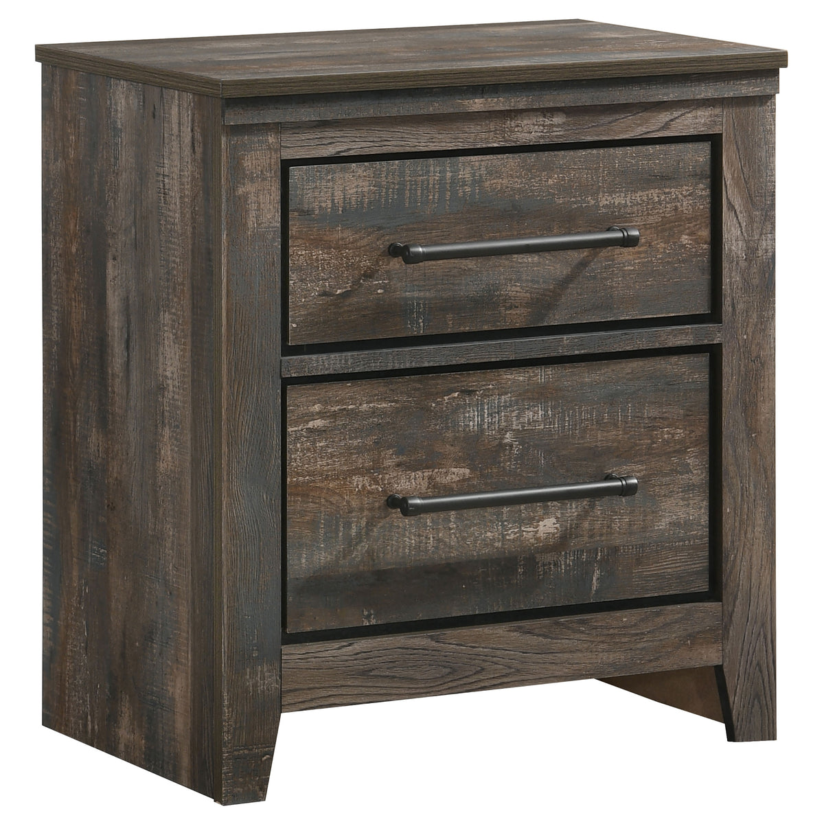 Coaster Ridgedale 2-drawer Nightstand Weathered Dark Brown Default Title