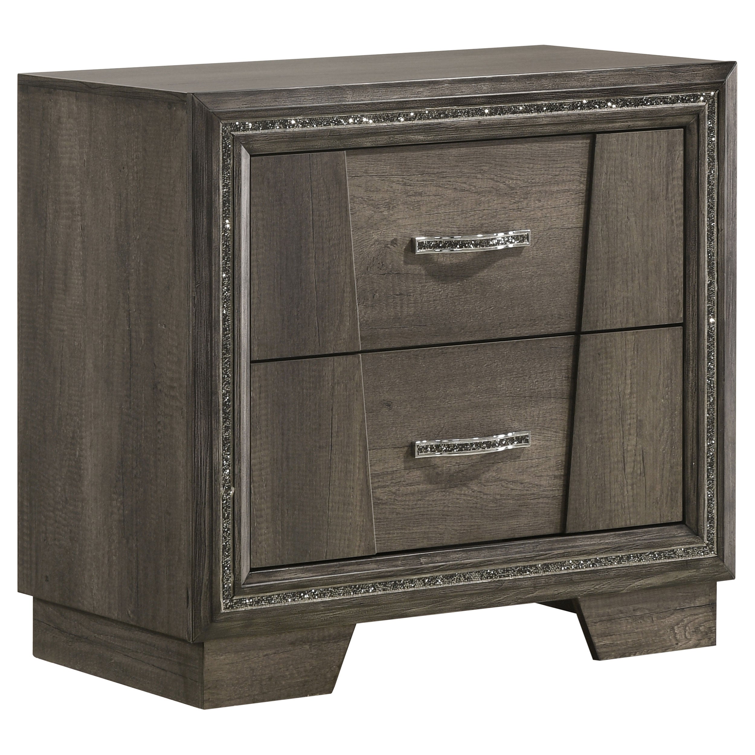 Coaster Janine 2-drawer Nightstand Grey Default Title