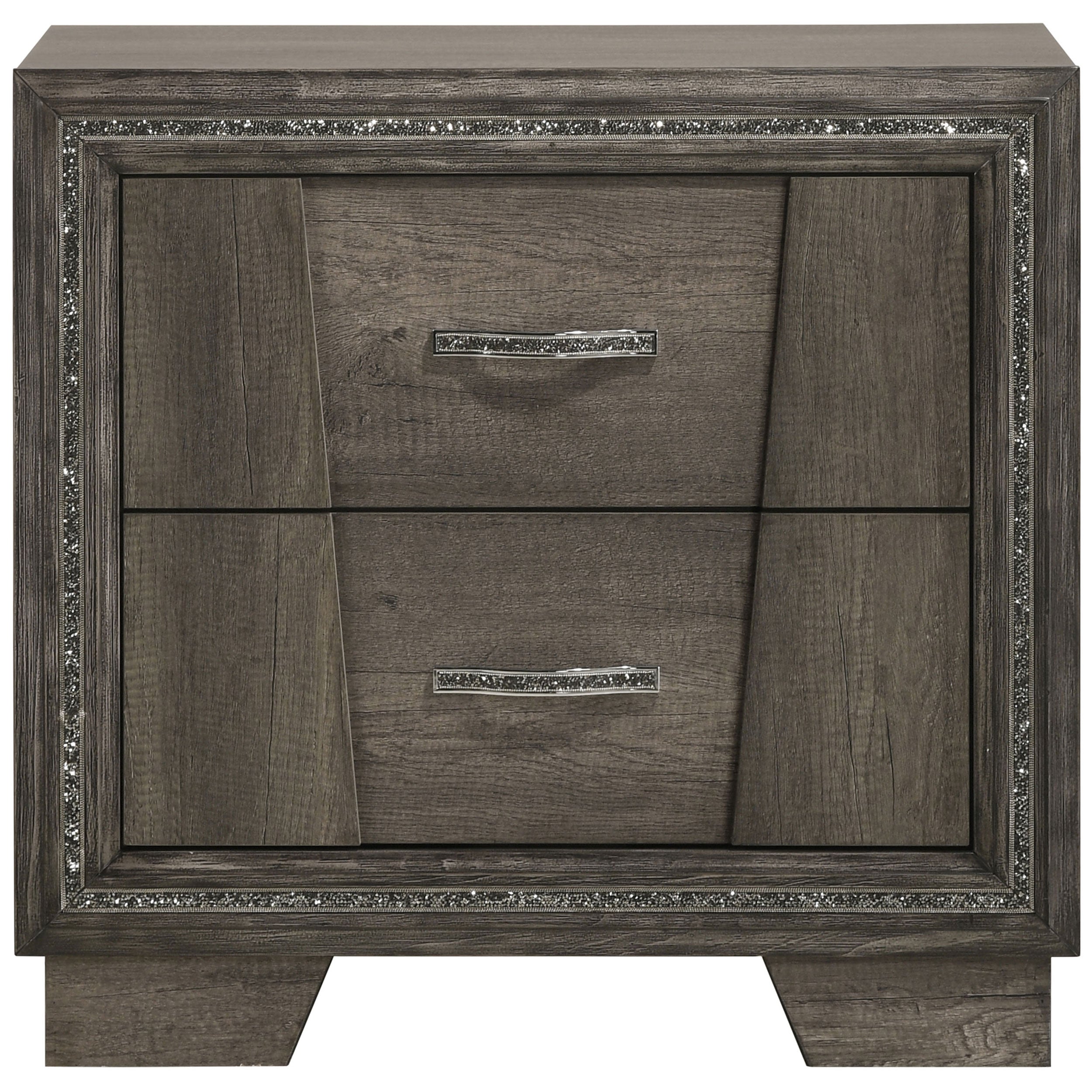 Coaster Janine 2-drawer Nightstand Grey Default Title