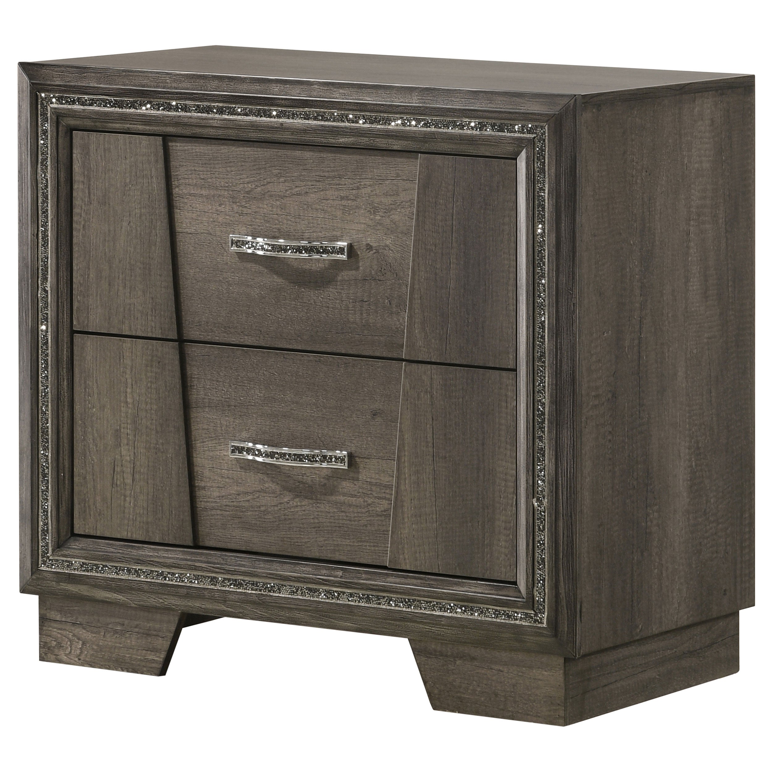 Coaster Janine 2-drawer Nightstand Grey Default Title