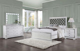 Coaster Eleanor Upholstered Tufted Bedroom Set White Set of 4