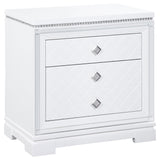 Coaster Eleanor Rectangular 2-drawer Nightstand White Default Title