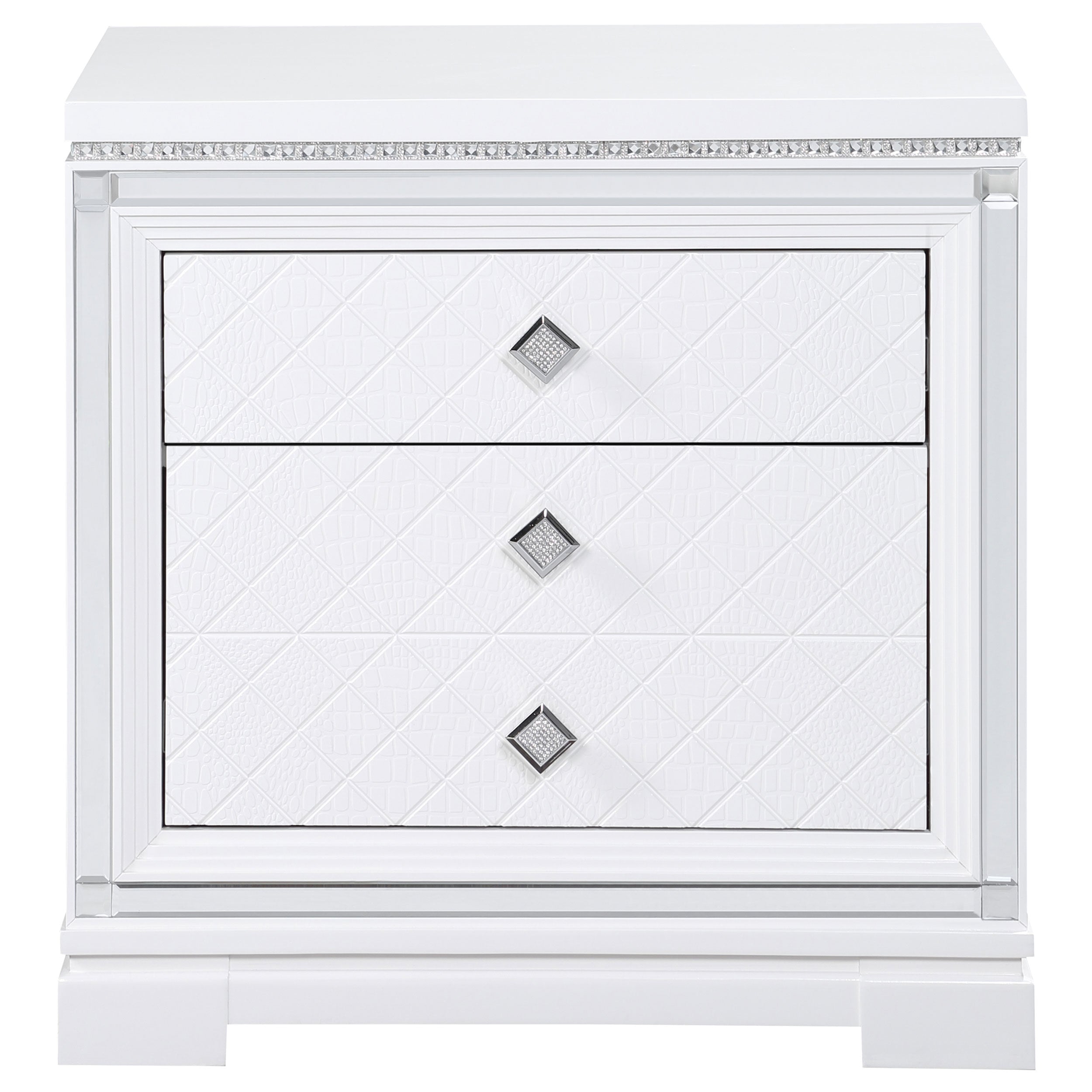 Coaster Eleanor Rectangular 2-drawer Nightstand White Default Title