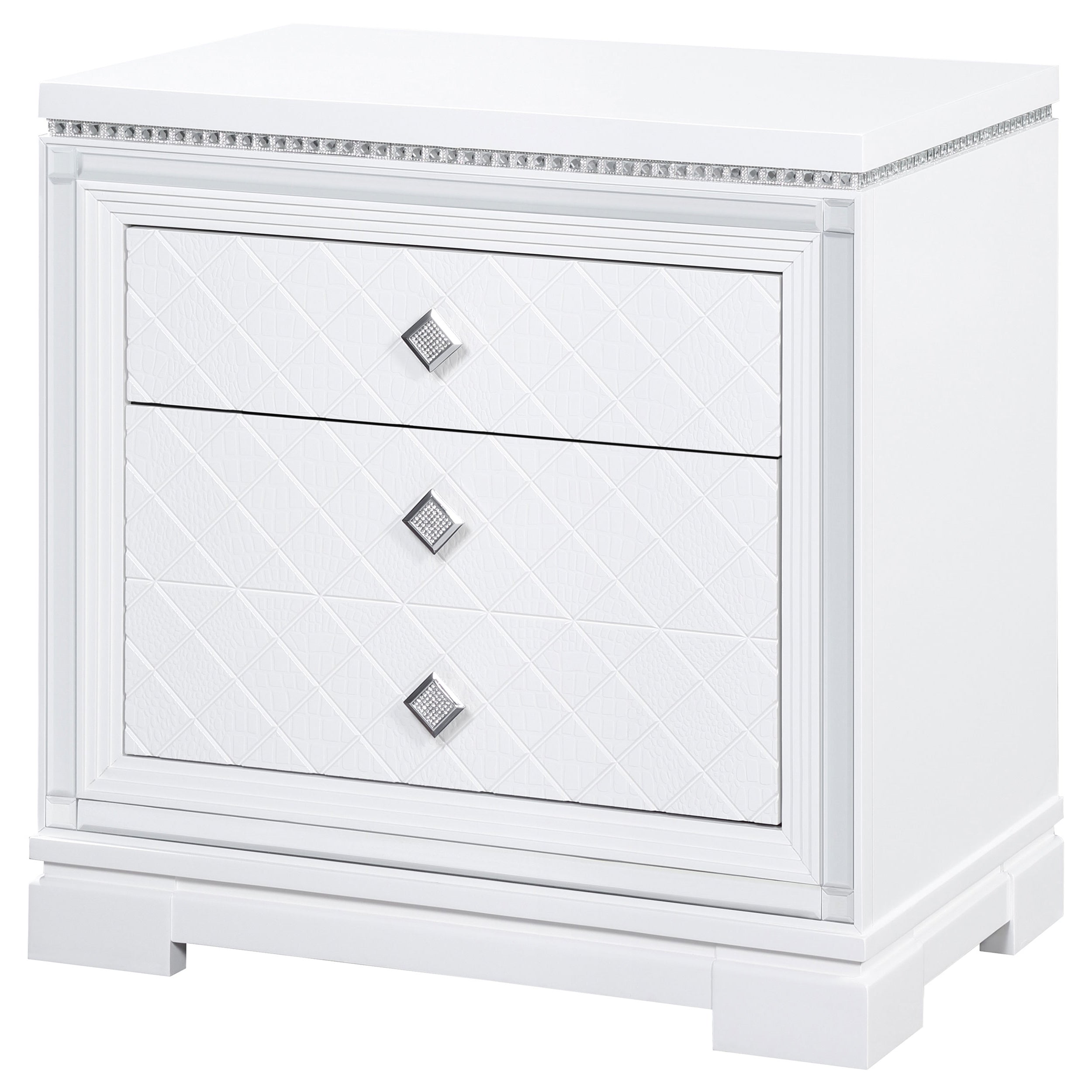 Coaster Eleanor Rectangular 2-drawer Nightstand White Default Title