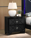 Coaster Penelope 2-drawer Nightstand Black Default Title