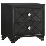 Coaster Penelope 2-drawer Nightstand Black Default Title