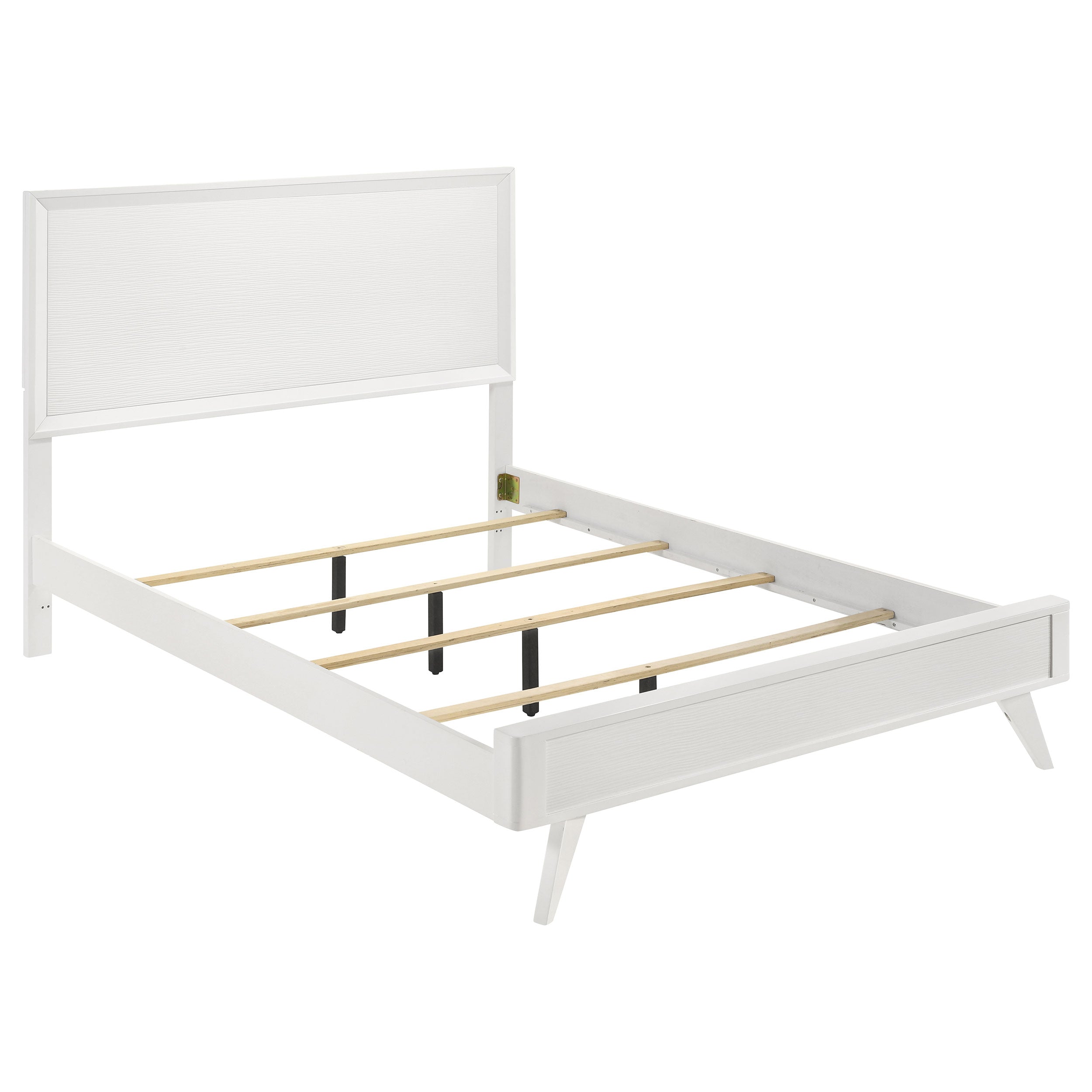 Coaster Janelle Panel Bed White Cal King