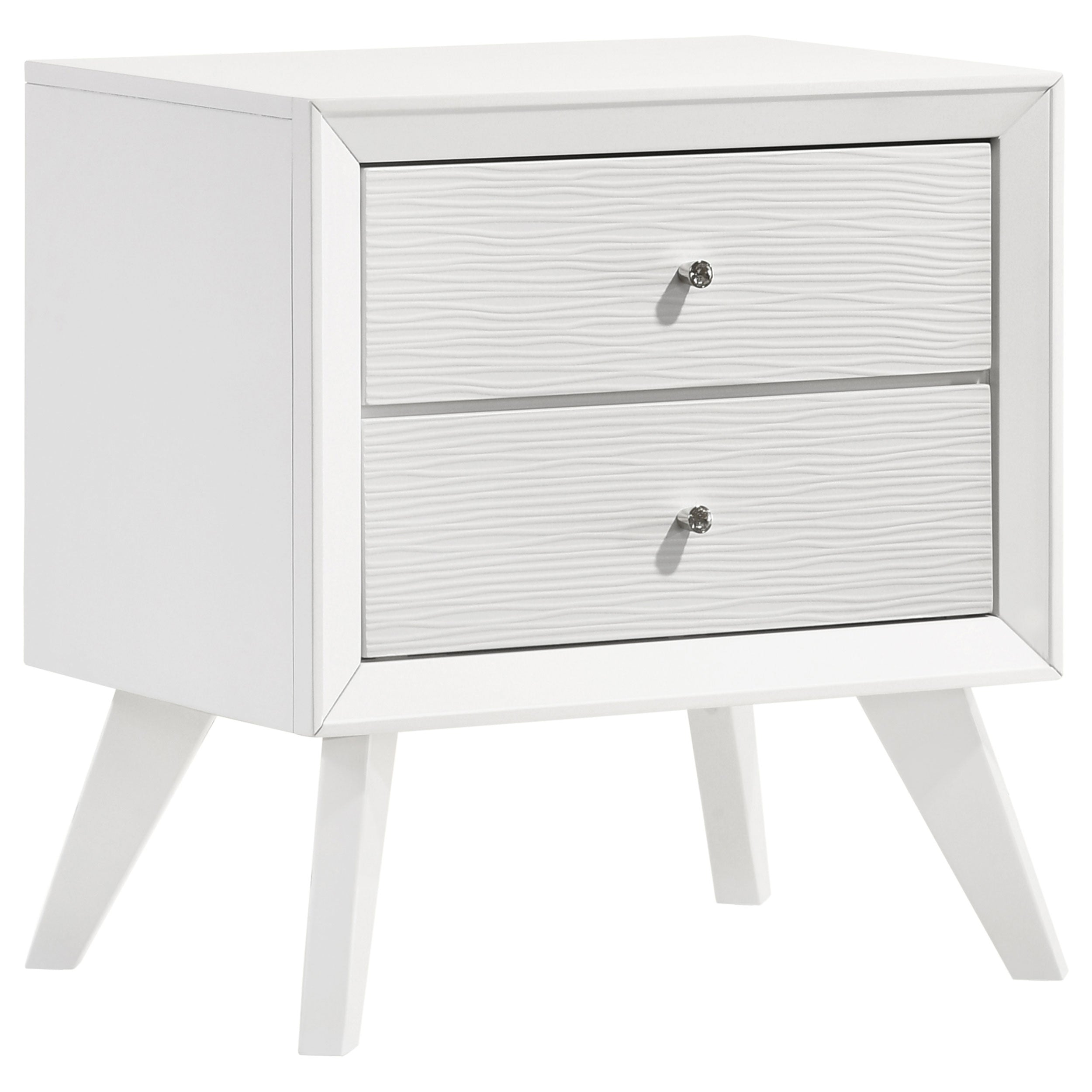 Coaster Janelle 2-drawer Nightstand White Default Title