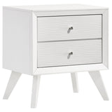 Coaster Janelle 2-drawer Nightstand White Default Title