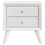 Coaster Janelle 2-drawer Nightstand White Default Title