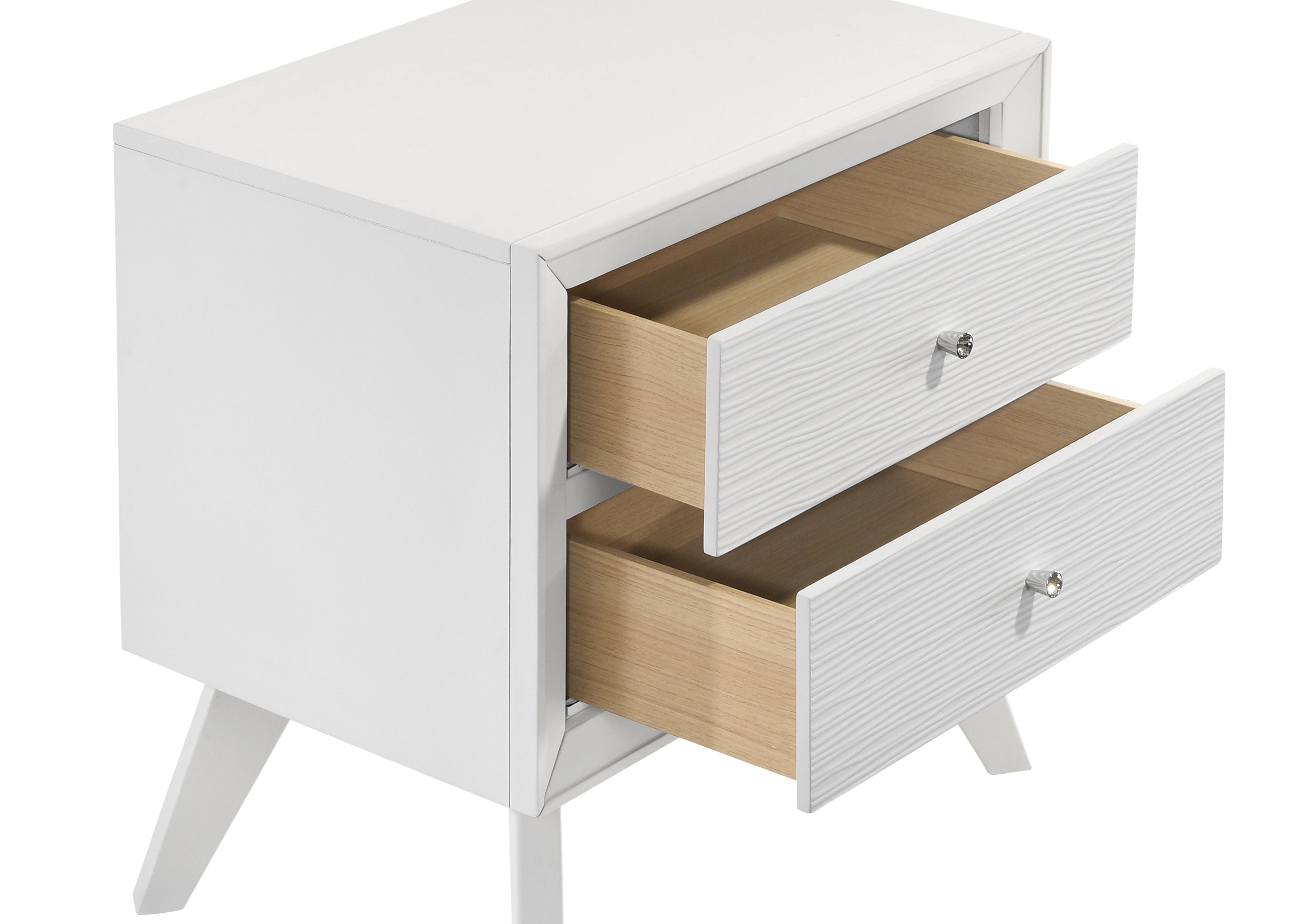 Coaster Janelle 2-drawer Nightstand White Default Title