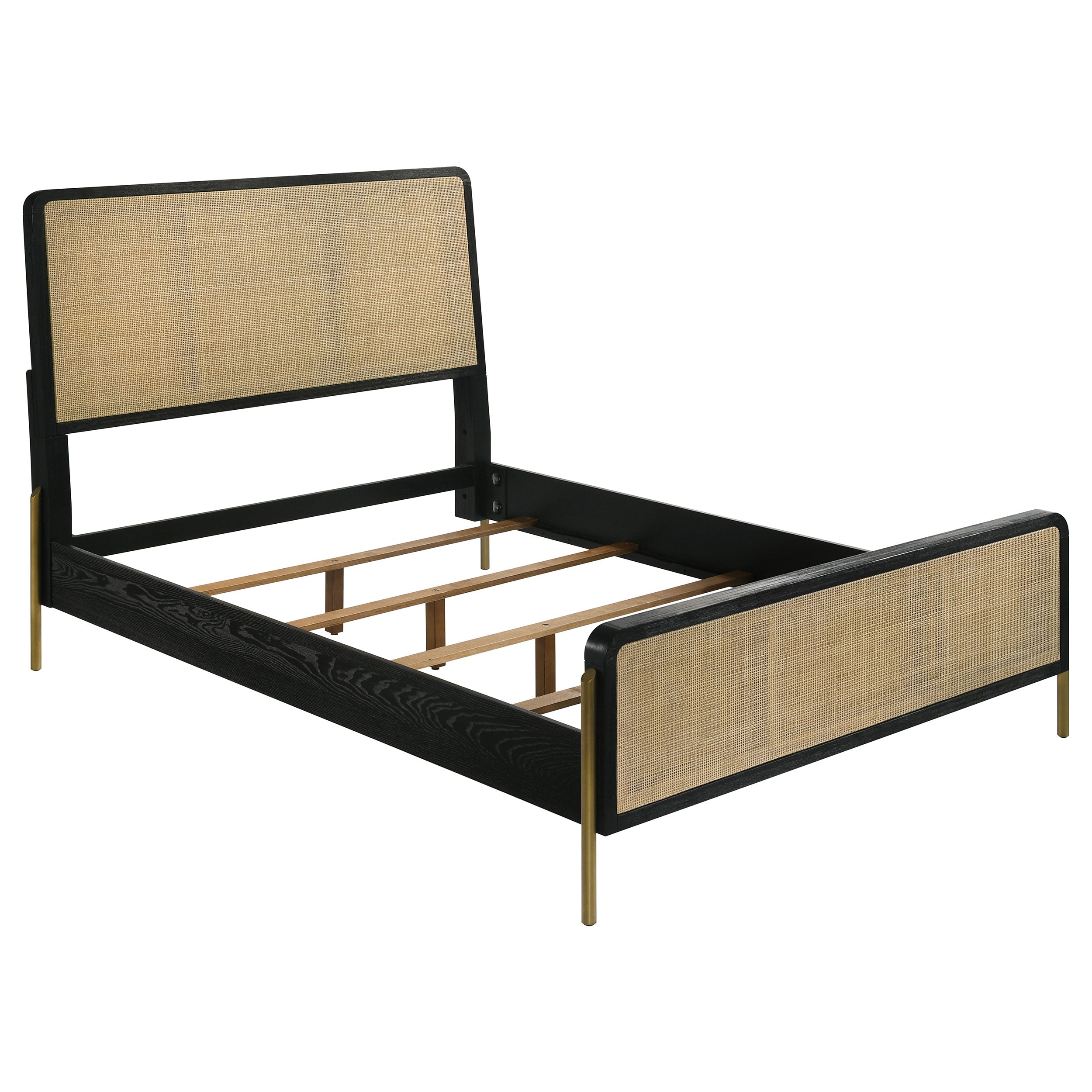 Coaster Arini Bedroom Set Black and Natural Eastern King Set of 5