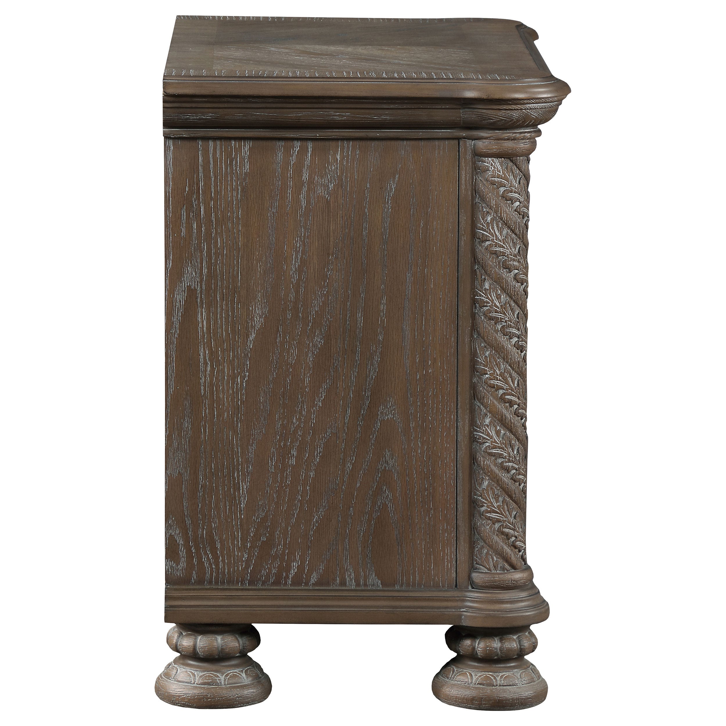 Coaster Emmett 3-drawer Nightstand Walnut Default Title