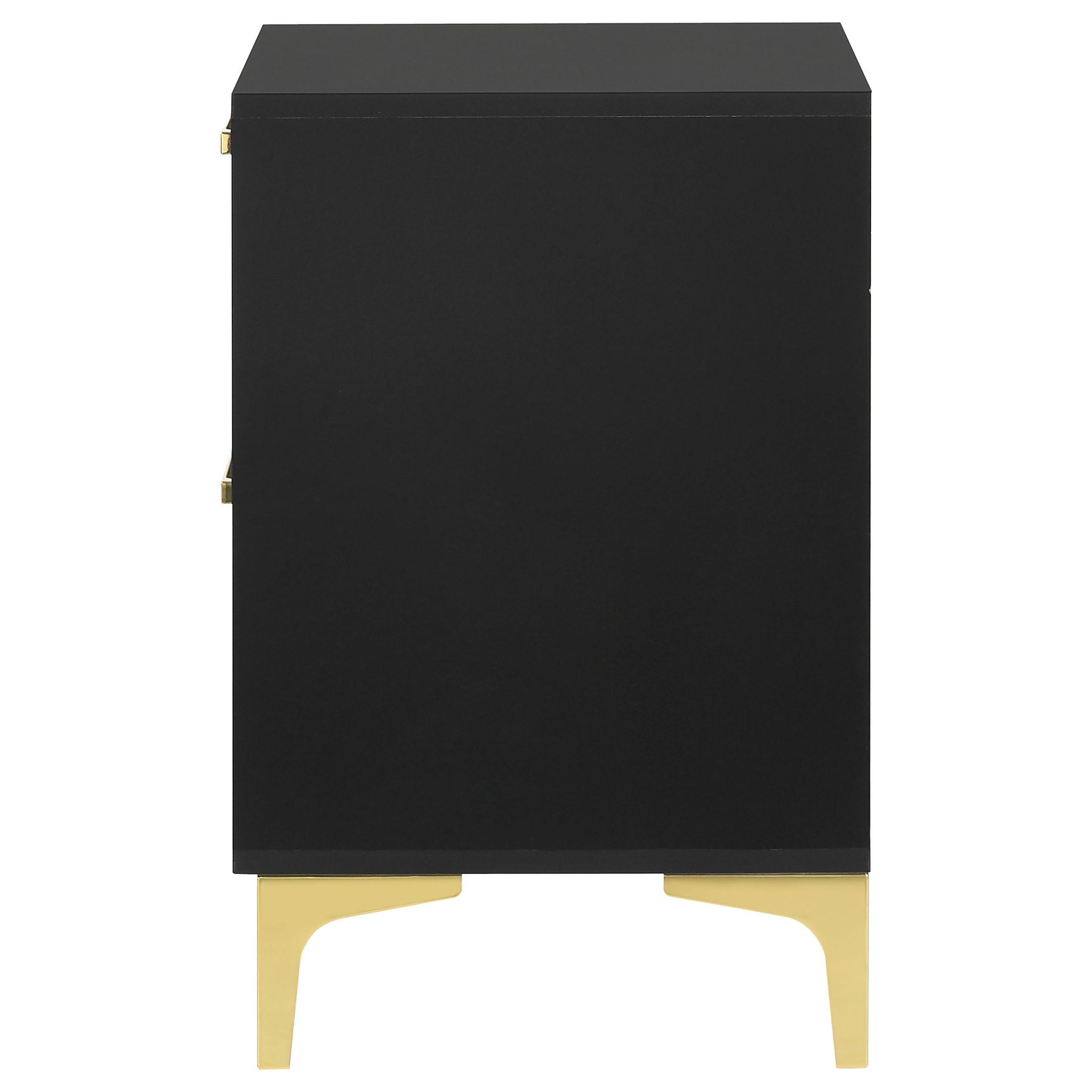 Coaster Kendall 2-drawer Nightstand Black and Gold Default Title