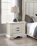 Coaster Evelyn 2-drawer Nightstand with USB Ports Antique White Default Title