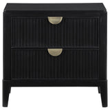 Coaster Brookmead 2-Drawer Nightstand Black Default Title