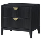 Coaster Brookmead 2-Drawer Nightstand Black Default Title