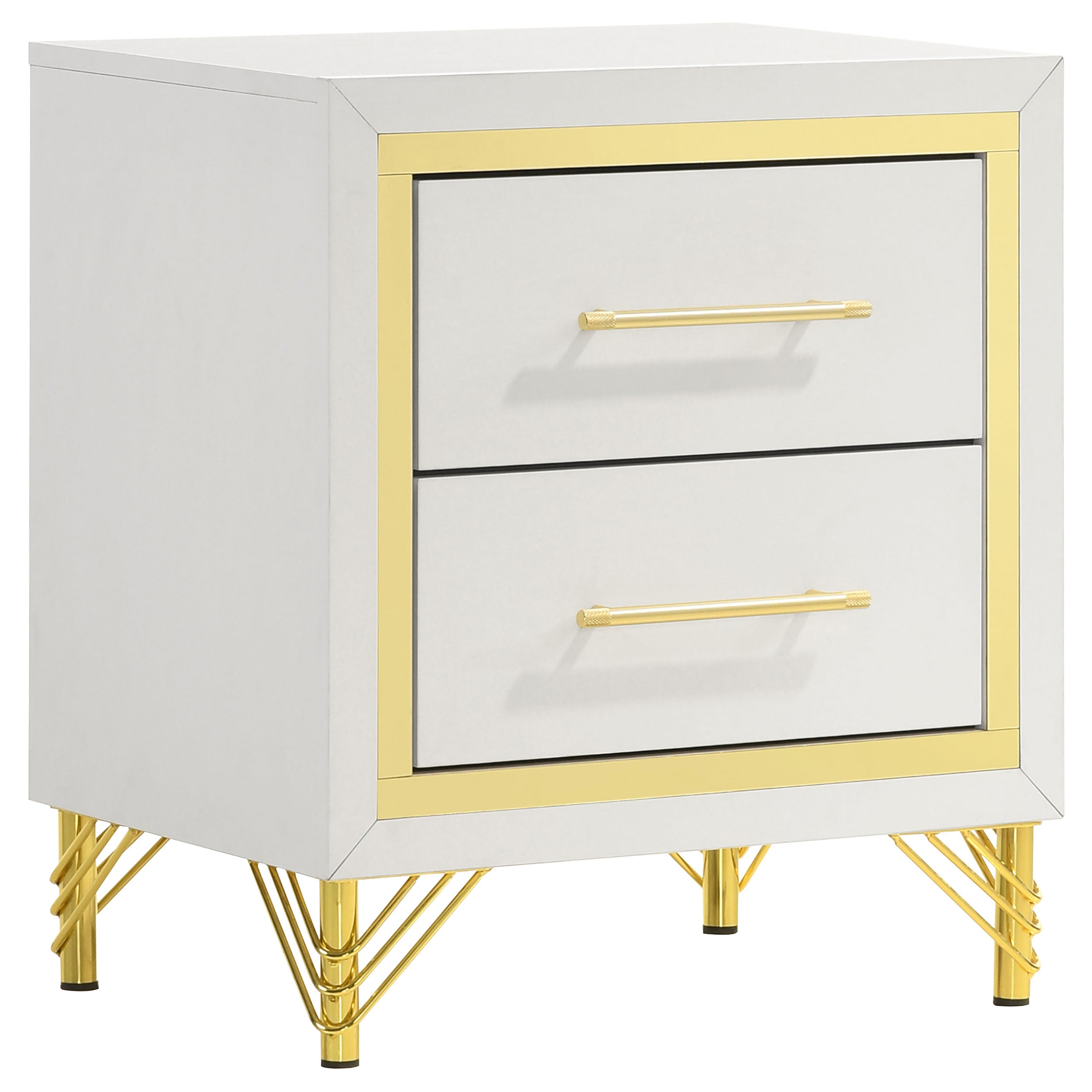 Coaster Lucia 2-drawer Nightstand Bedside Table White Default Title