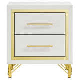 Coaster Lucia 2-drawer Nightstand Bedside Table White Default Title