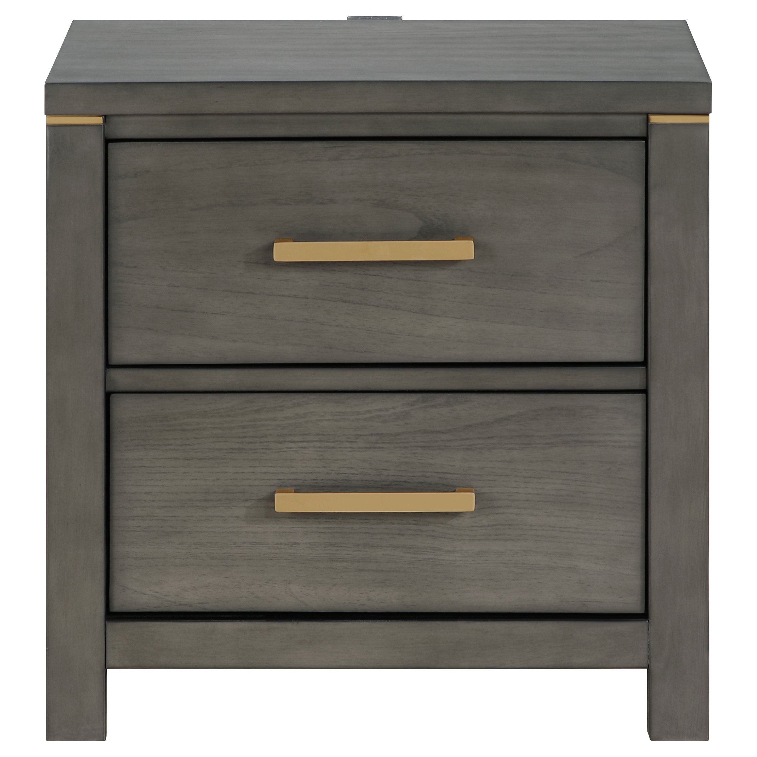 Coaster Kieran 2-drawer Nightstand Bedside Table Grey Default Title