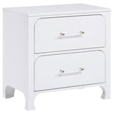 Coaster Anastasia 2-drawer Nightstand Bedside Table Pearl White Default Title