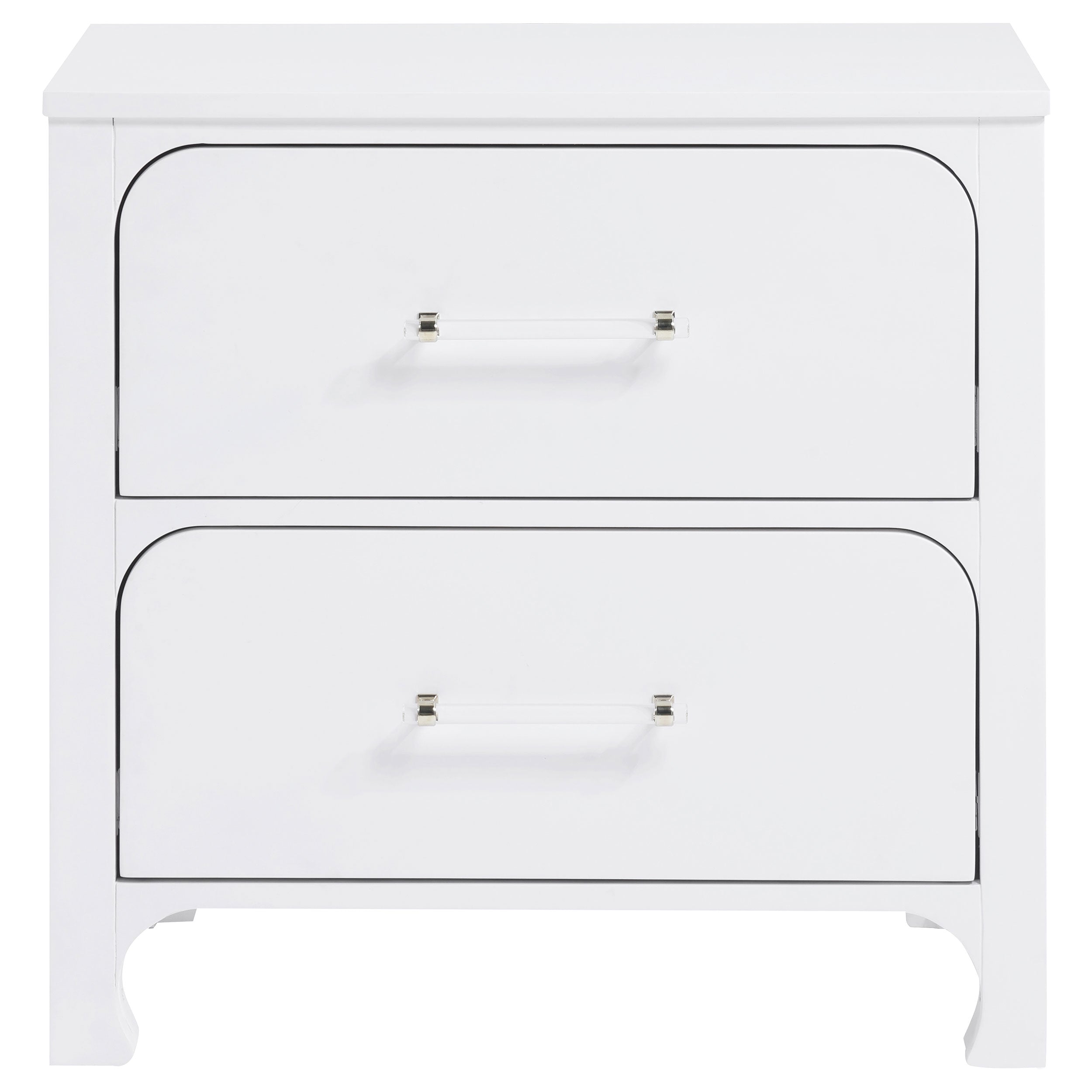 Coaster Anastasia 2-drawer Nightstand Bedside Table Pearl White Default Title