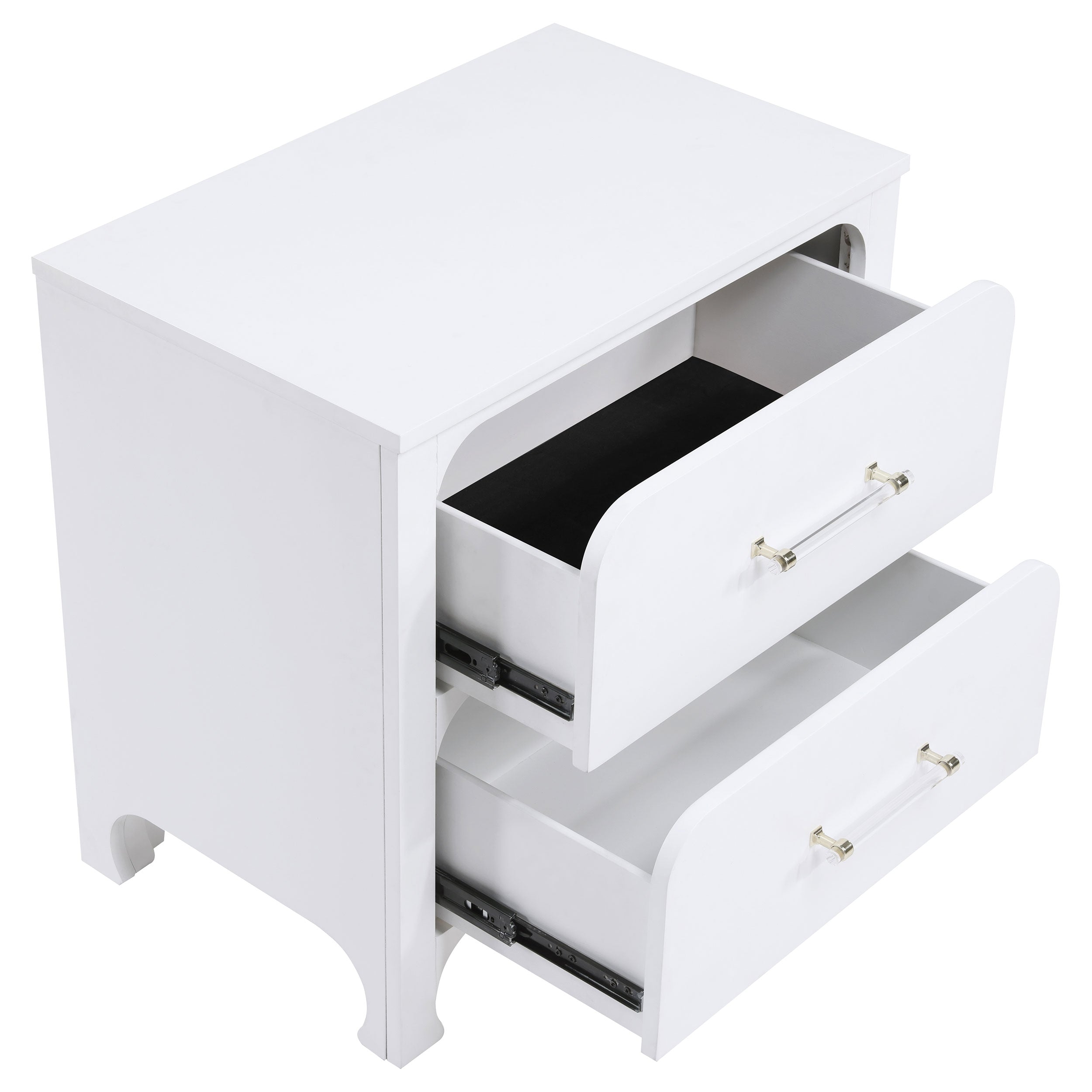 Coaster Anastasia 2-drawer Nightstand Bedside Table Pearl White Default Title