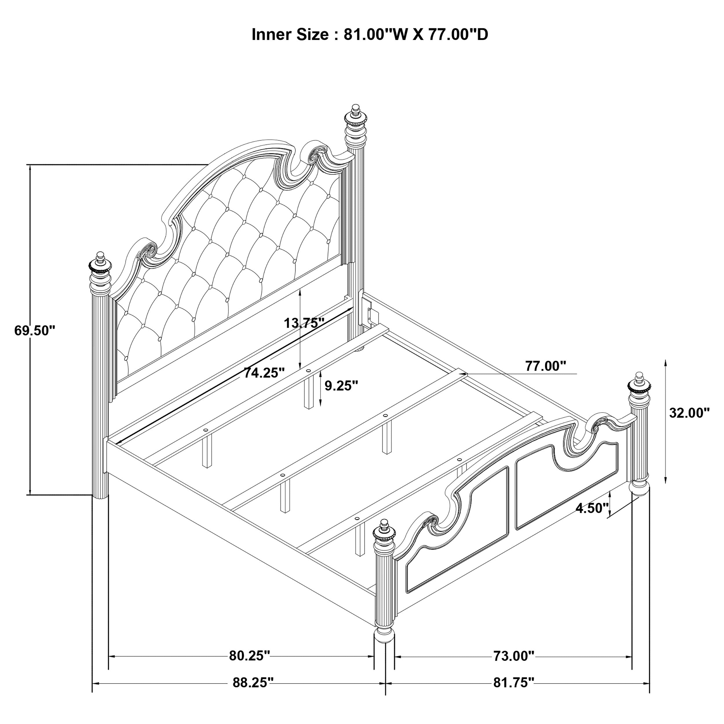 Coaster Celina Bedroom Set with Upholstered Headboard Black and Beige Set of 5