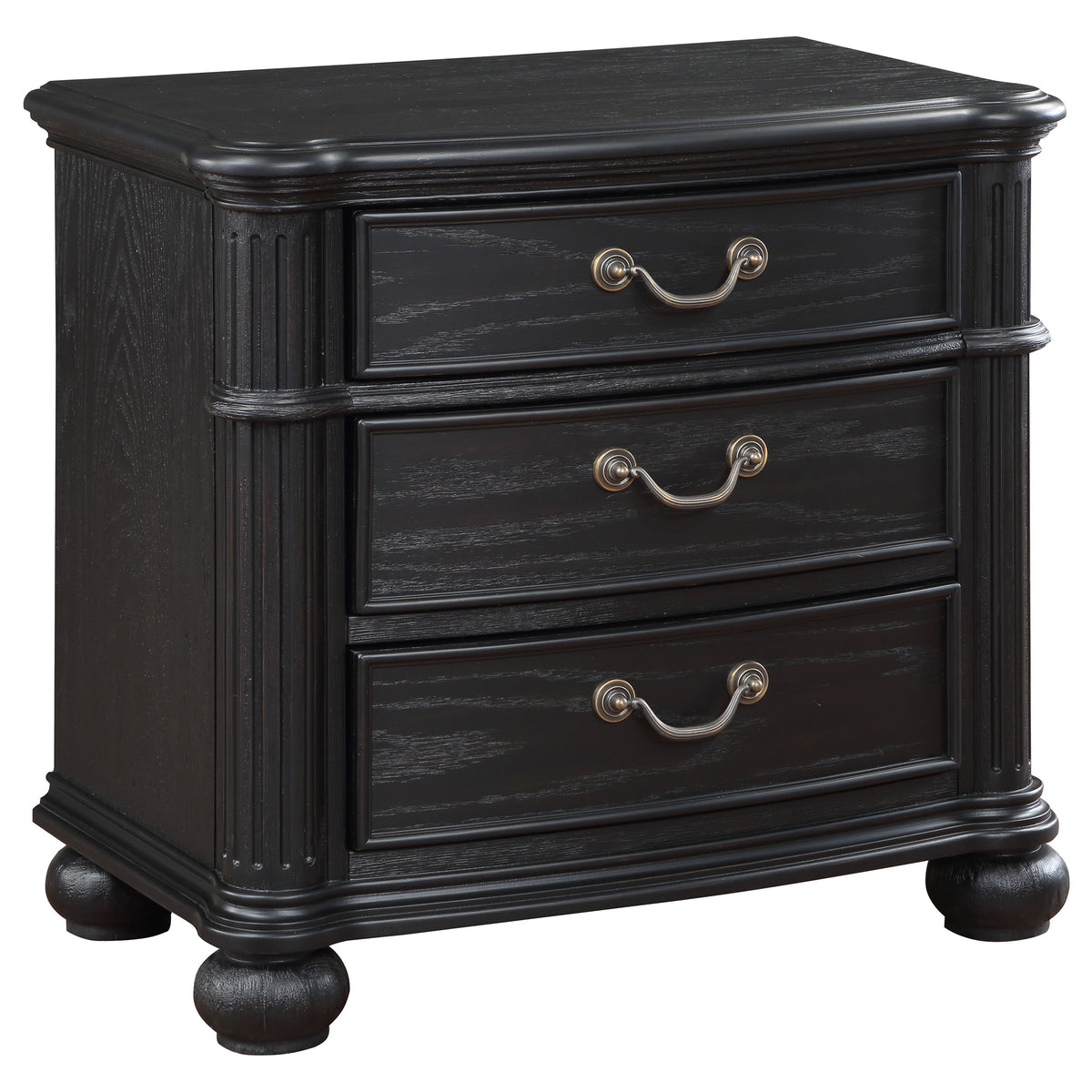 Coaster Celina 3-drawer Nightstand Bedside Table Black Default Title