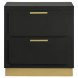 Coaster Caraway 2-drawer Nightstand Bedside Table Black Default Title