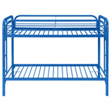 Coaster Morgan Twin Over Twin Bunk Bed Blue Default Title