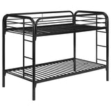 Coaster Morgan Twin Over Twin Bunk Bed Black Default Title