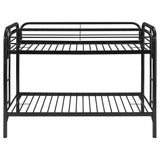 Coaster Morgan Twin Over Twin Bunk Bed Black Default Title