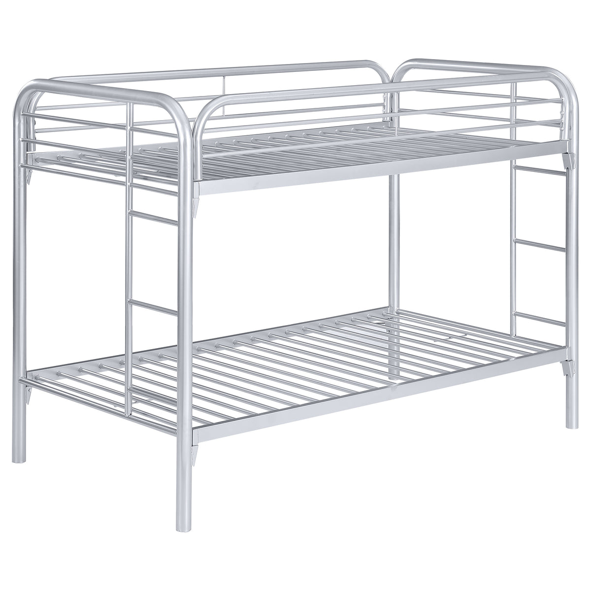 Coaster Morgan Twin Over Twin Bunk Bed Silver Default Title