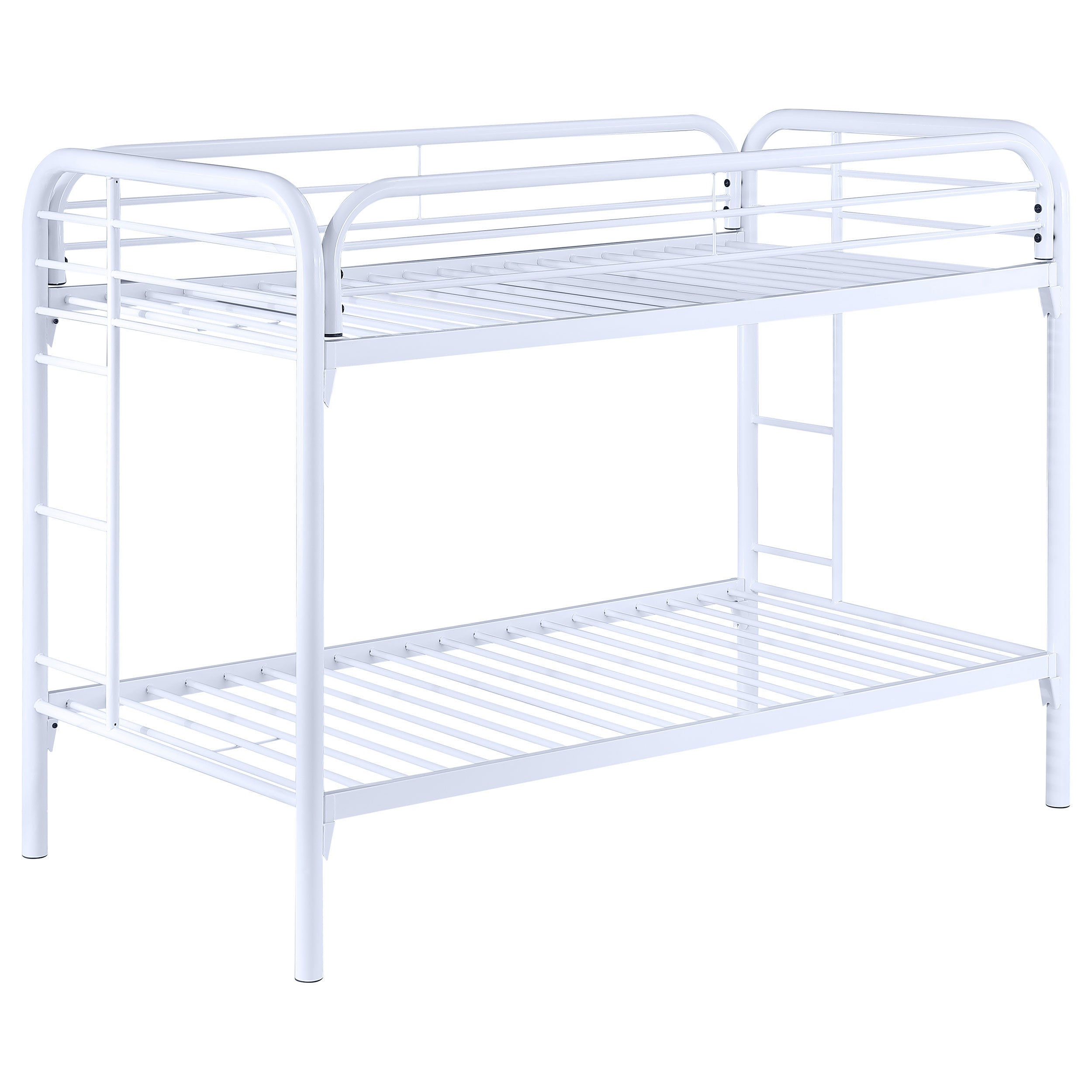 Coaster Morgan Twin Over Twin Bunk Bed White Default Title