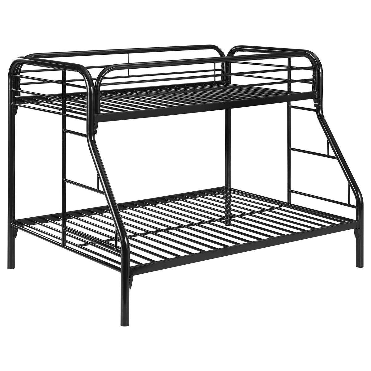 Coaster Morgan Twin Over Full Bunk Bed Black Default Title