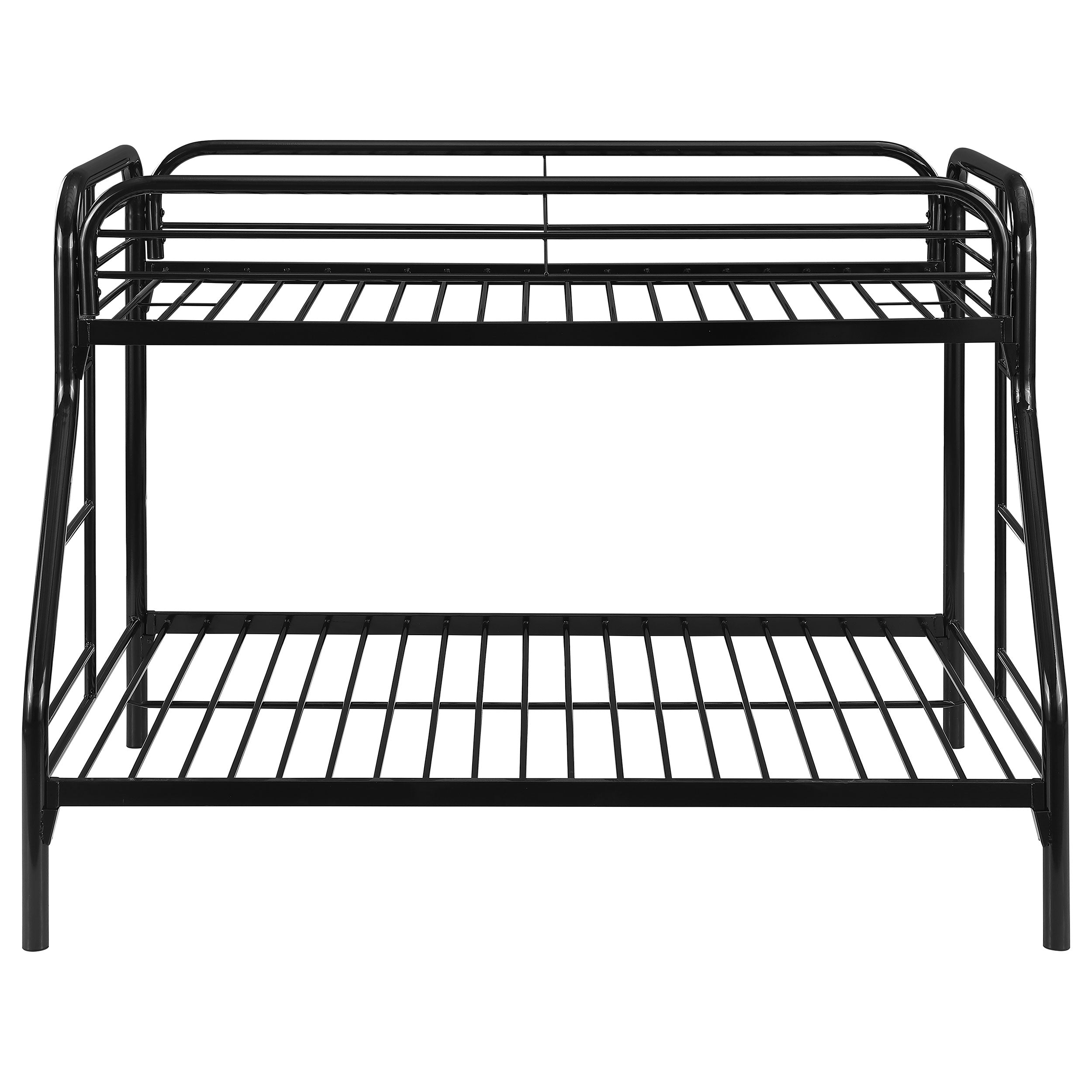 Coaster Morgan Twin Over Full Bunk Bed Black Default Title