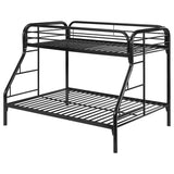 Coaster Morgan Twin Over Full Bunk Bed Black Default Title