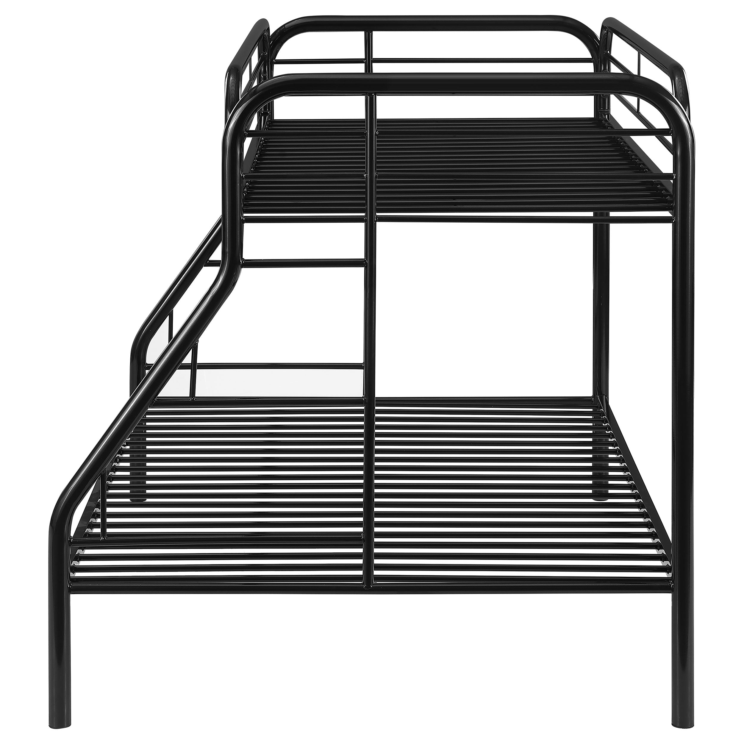 Coaster Morgan Twin Over Full Bunk Bed Black Default Title